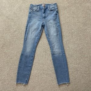 MOTHER Women's Skinny Jeans in Light Blue